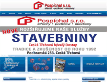 Tablet Screenshot of pospichal-strechy.cz